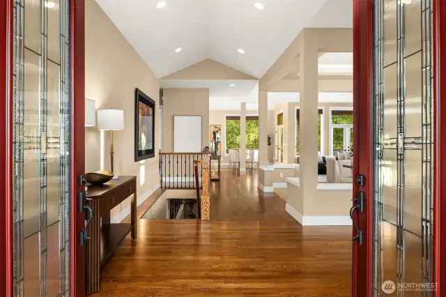 Grand Entry off the large covered front deck.