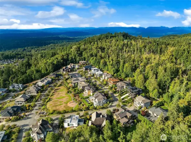 Home sits right on Harrison Park at the top of the Issaquah Highlands.