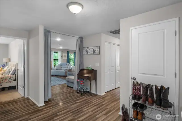 Looking from front door entry way