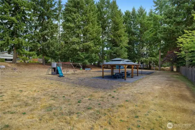 Community playground and eating area