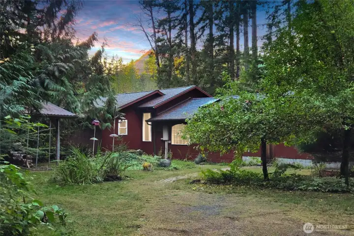 Definitely gives off a unique cottage in the woods type of vibe.