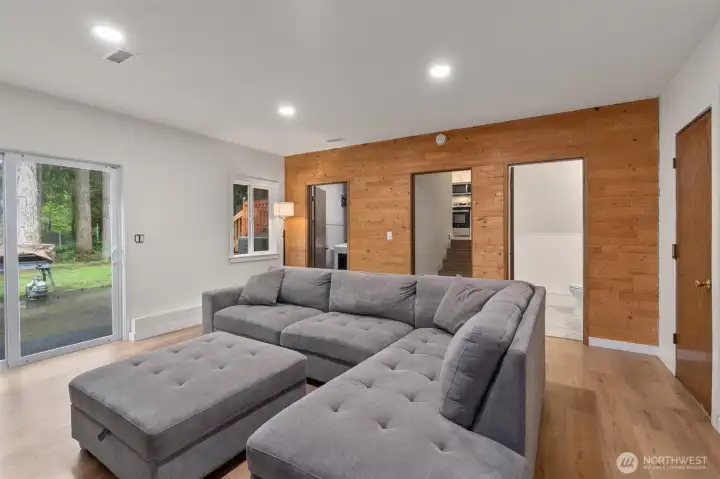 Great downstairs entertaining area