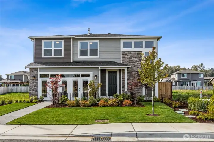 Actual home pre-garage door conversion