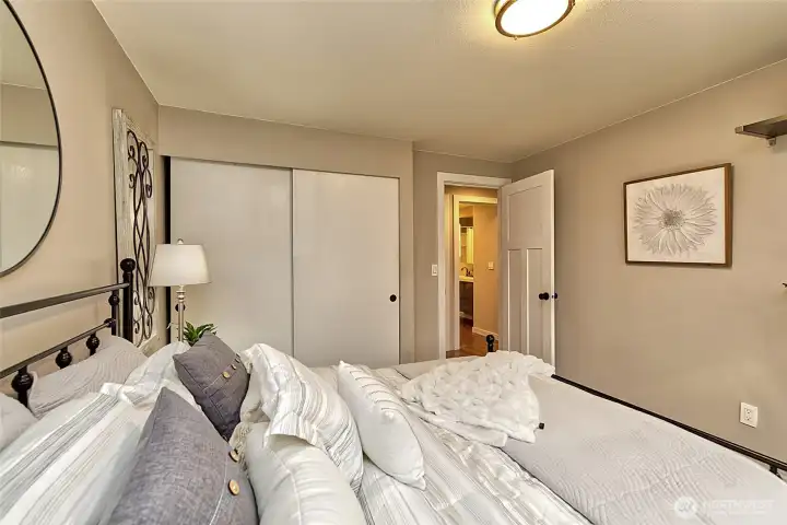 View from the window into the hallway.