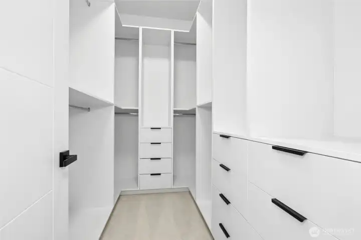 Primary closet