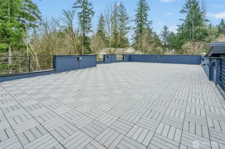 1000+ sq ft Rooftop terrace