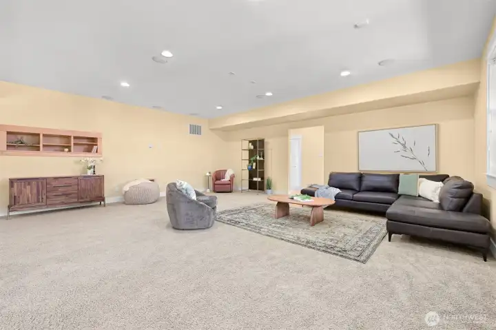 Huge rec area downstairs for entertaining
