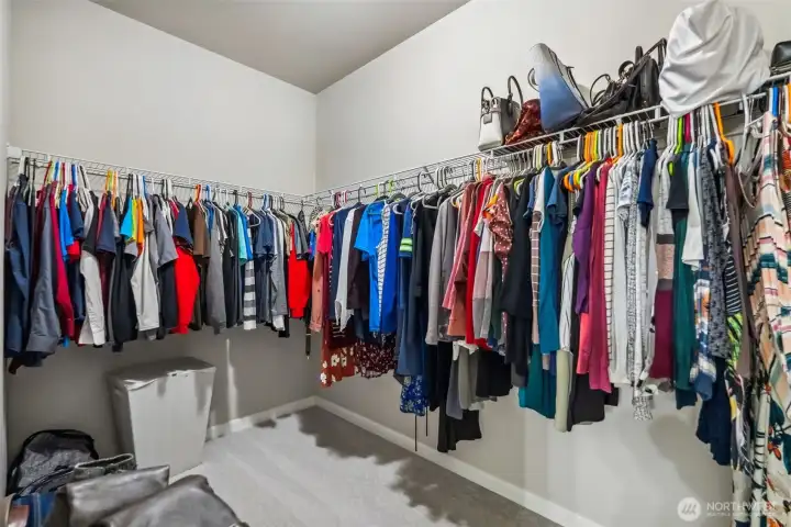Primary walk-in closet
