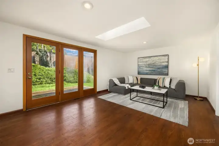 Door to your private, fully fenced back yard.