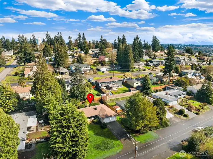 Home is on a quiet, Dead End street.