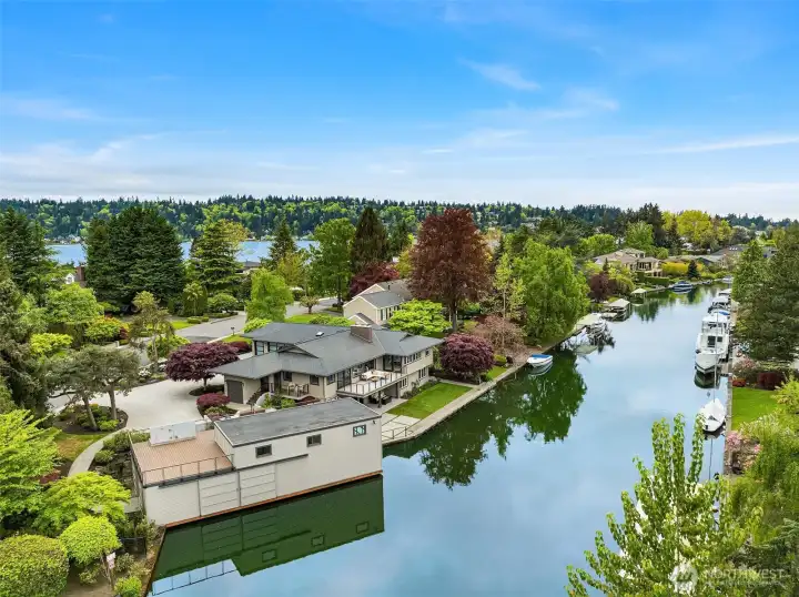 A rare vantage point—where canal-front living meets effortless access to Lake Washington, all set within one of Newport Shores’ most coveted enclaves.