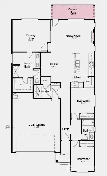 Additional Highlights Include: Covered patio, electric fireplace at great room, and fully fenced landscaped backyard.