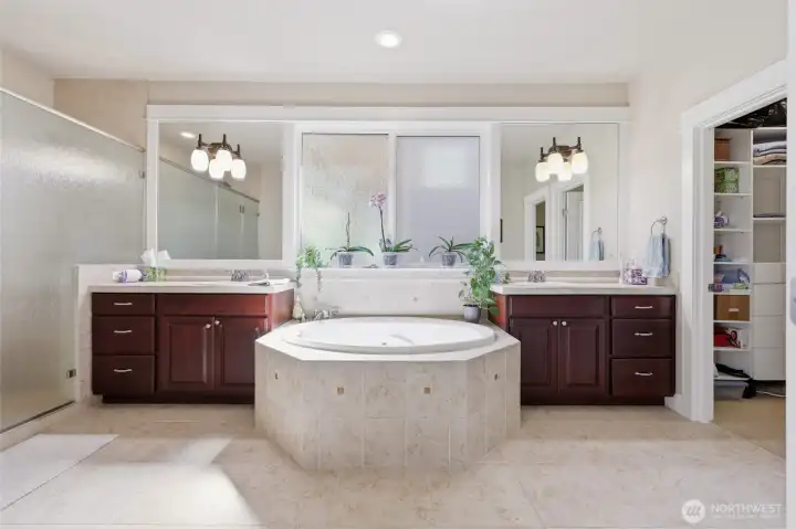 Large jetted tub