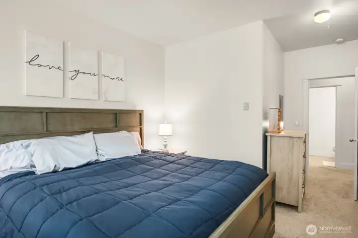 Bedroom (Bed in photo is a king bed)