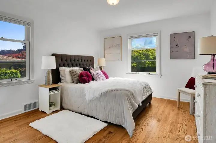 Two spacious bedrooms on the main floor