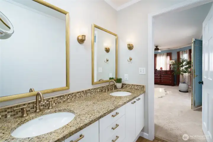 Primary double vanity Primary double vanity