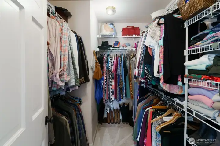 Primary closet Primary closet