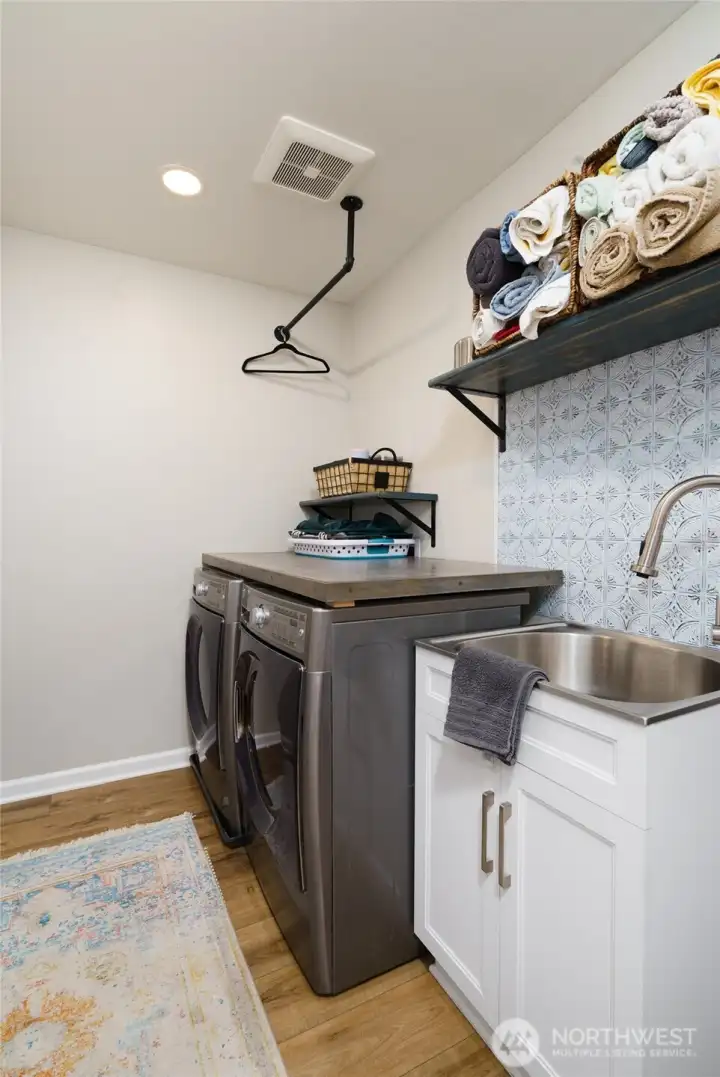 Upstairs laundry room Upstairs laundry room