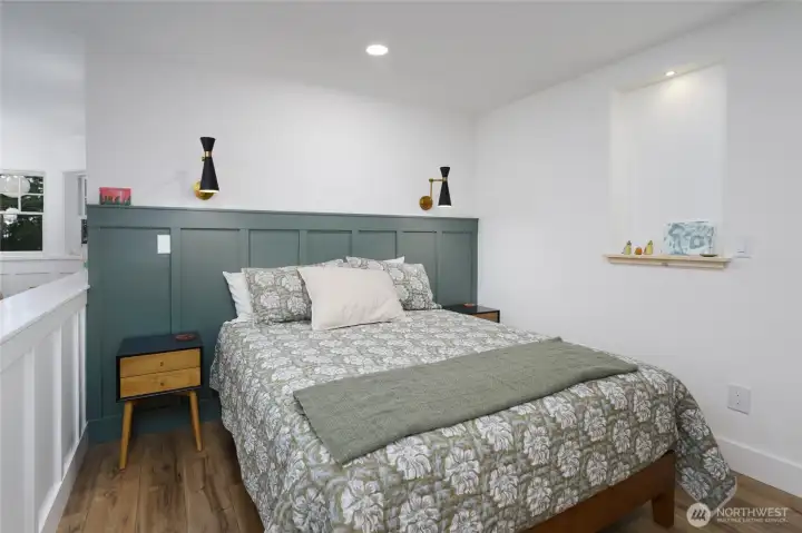 A charming bedroom with ensuite bathroom, cedar walk-in closet and laundry room. A charming bedroom with ensuite bathroom, cedar walk-in closet and laundry room.