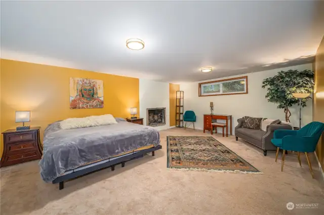 basement family room was most recently used as a master suite
