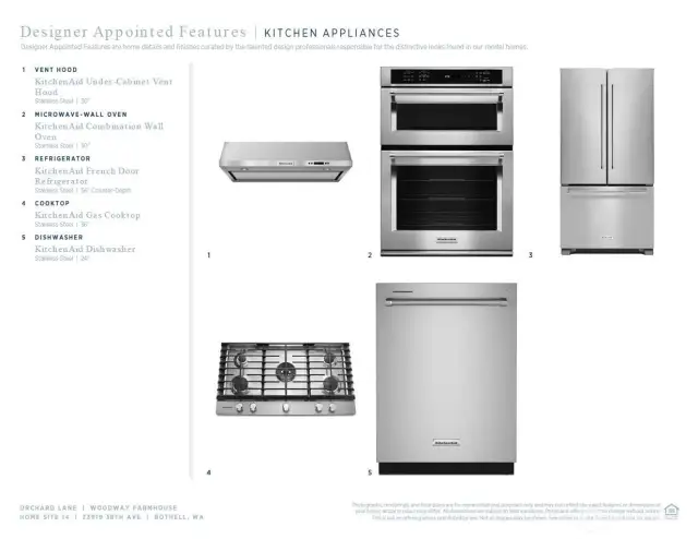 Designer Appointed Features for Homesite 14 in Orchard Lane