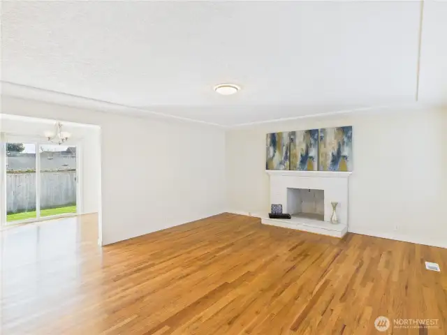 Living Room looking to Dining Room from the Front Entry
