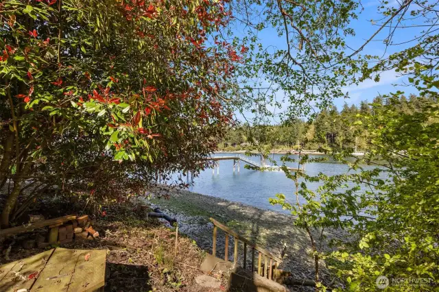 Store your kayak or stand up paddle board at the top of the beach stairs and be ready to launch at a moments notice for a great paddle.