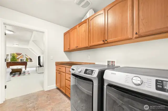 Upstairs Laundry where all the rooms are!  No more toting clothes up and down the stairs