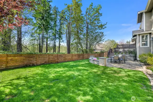 Modern 4' tall fencing added in 2021