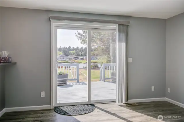 Door to Deck off Dining Room