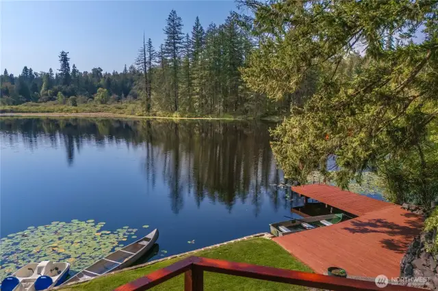 Private, quiet lake