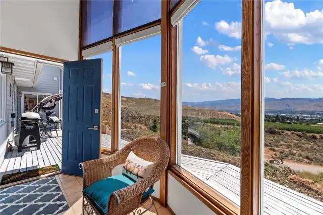 Entry way with a view