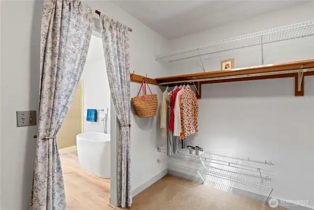 large walk-in closet