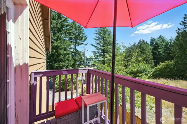 Private Deck off ADU