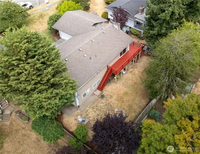 Again...huge fenced backyard, entertainment sized deck and firepit.