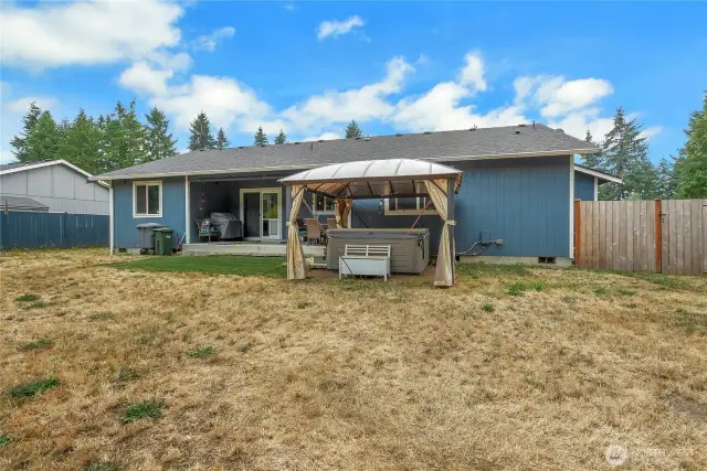 Backyard Facing the Home.