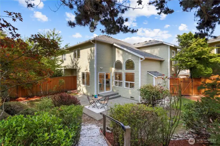 Large private yard