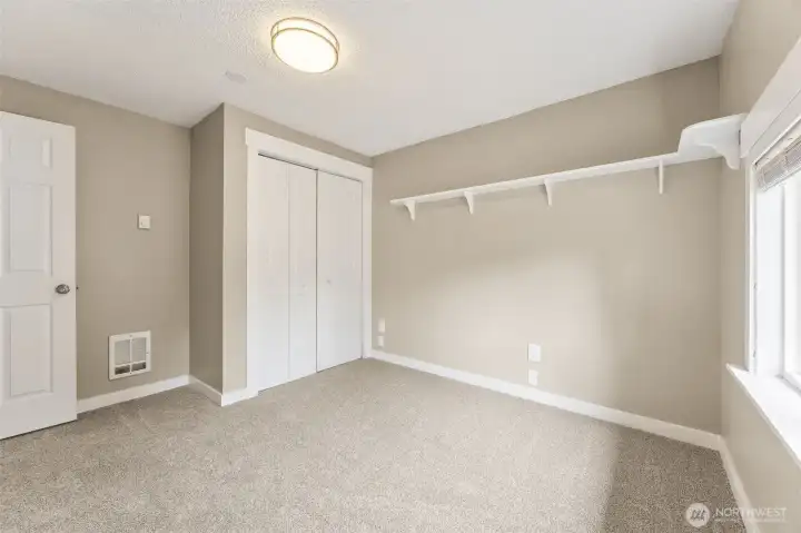 A look at bedroom #2's closet.