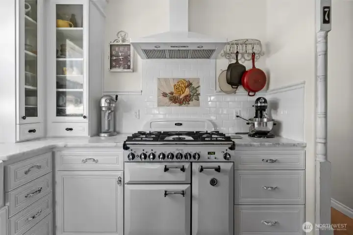 This is a AGA stove .  Made of cast iron.
