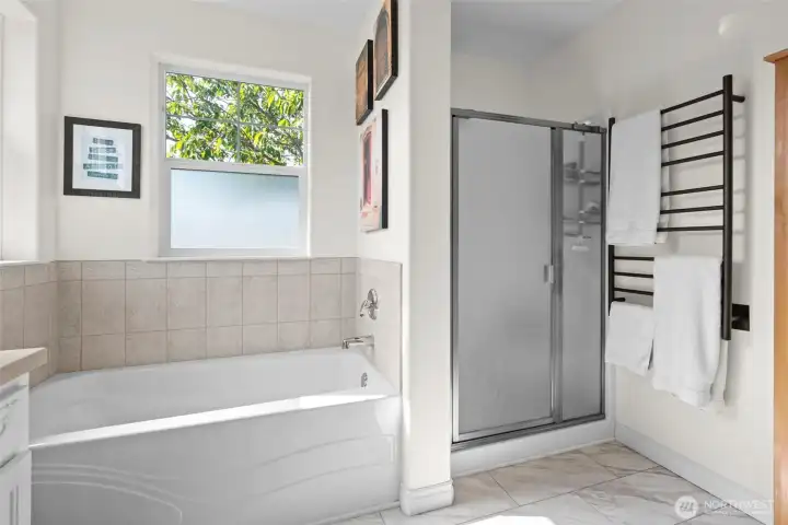 Another view of the primary bathroom.