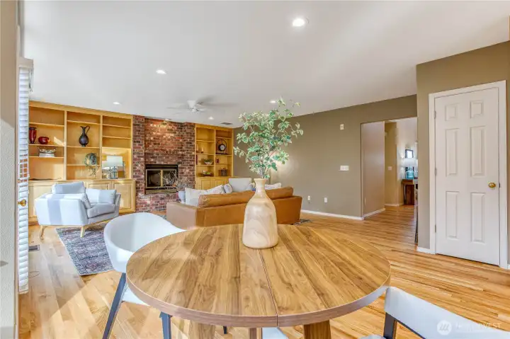 Dining Nook and Family Room