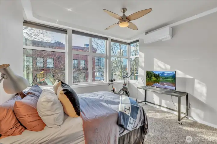 So much natural light floods this condo!