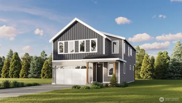 Image is a Rendering   Photographs are for illustrative purposes only. Features, finishes, interior/exterior colors, landscaping and floorplan shown may vary from actual homes built.