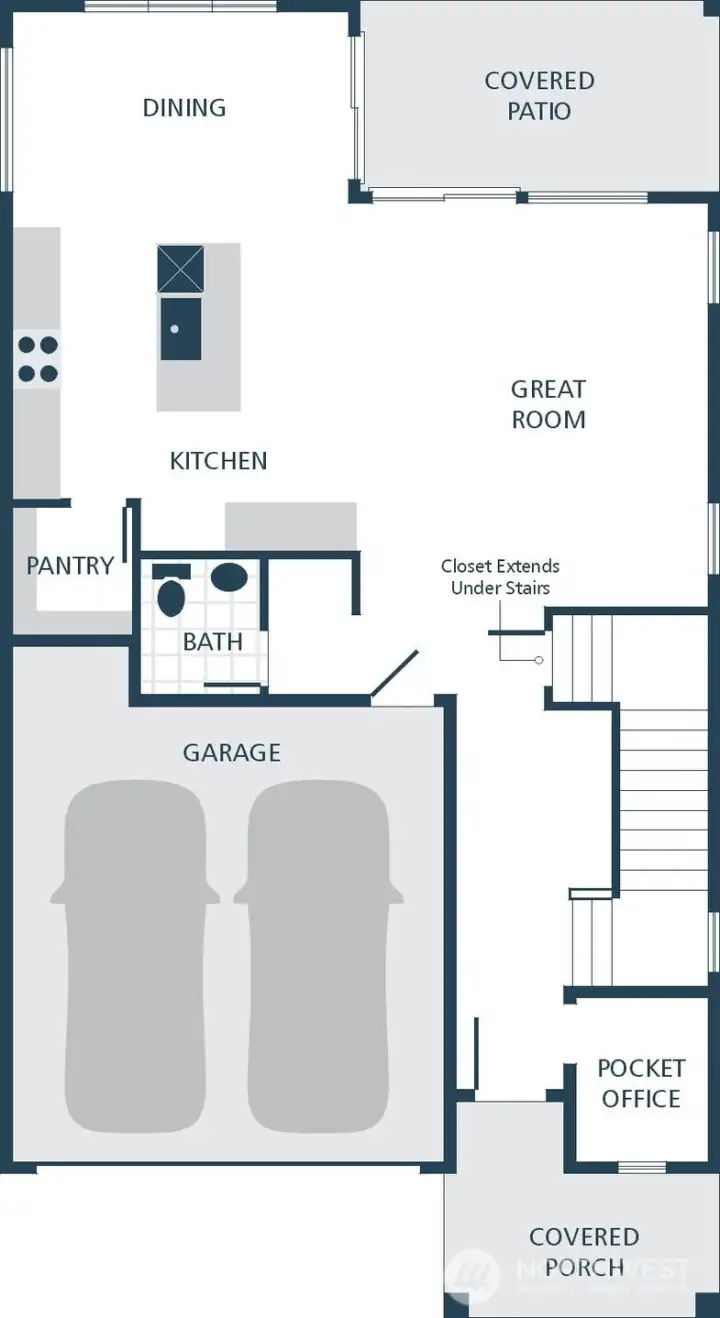 Image is a Rendering   Photographs are for illustrative purposes only. Features, finishes, interior/exterior colors, landscaping and floorplan shown may vary from actual homes built.
