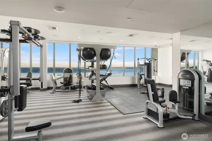 Fitness Room w/amazing view of the sound