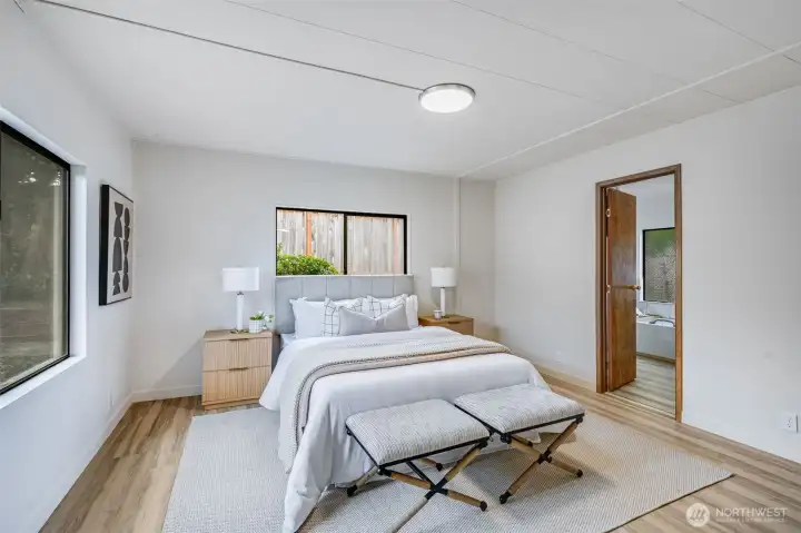 The en suite makes this a primary suite.