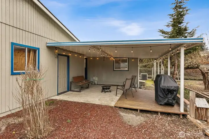 Backyard with Deck and Patio