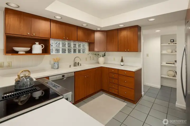 Tile floor and storage