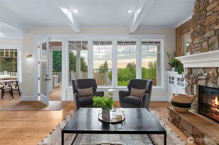 Family room off kitchen