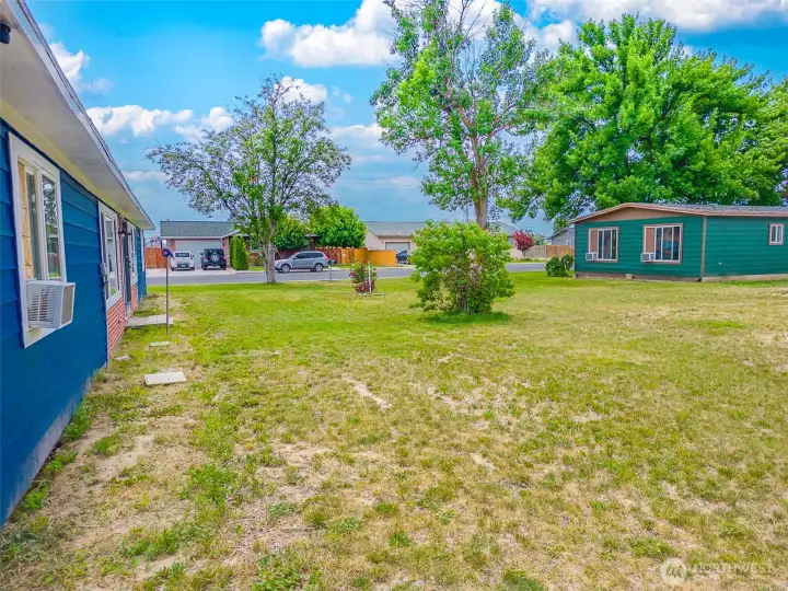 Expansive almost 1 acre yard.
